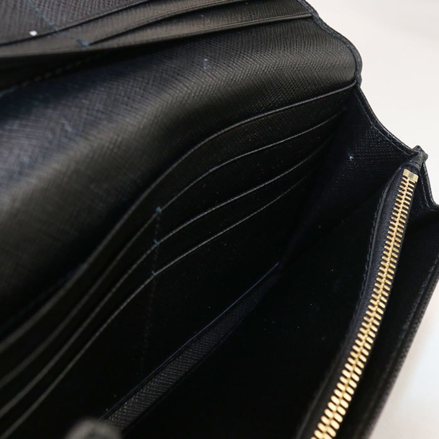 Prada Prada Saffiano Triangle Wallet