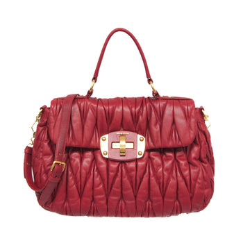 Miu Miu Matelasse Rn0666 Women'S Leather Handbag