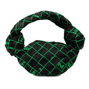 Bottega Veneta Double Knot Webbing Handbag/One-Shoulder Bag In Black