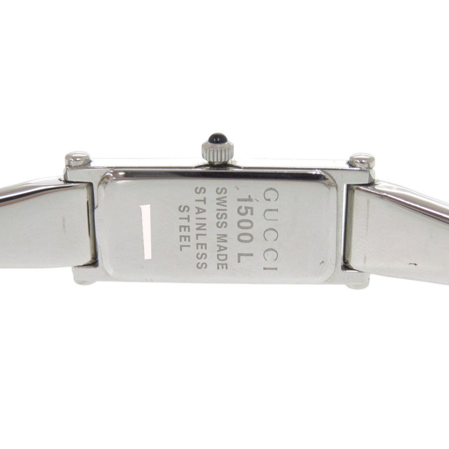 Gucci 1500L Stainless Steel Watch With Single Diamond