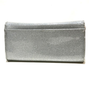 Christian Louboutin 1145132 Glitter 2Way Chain Shoulder Bag Clutch Bag Silver Silverhardware
