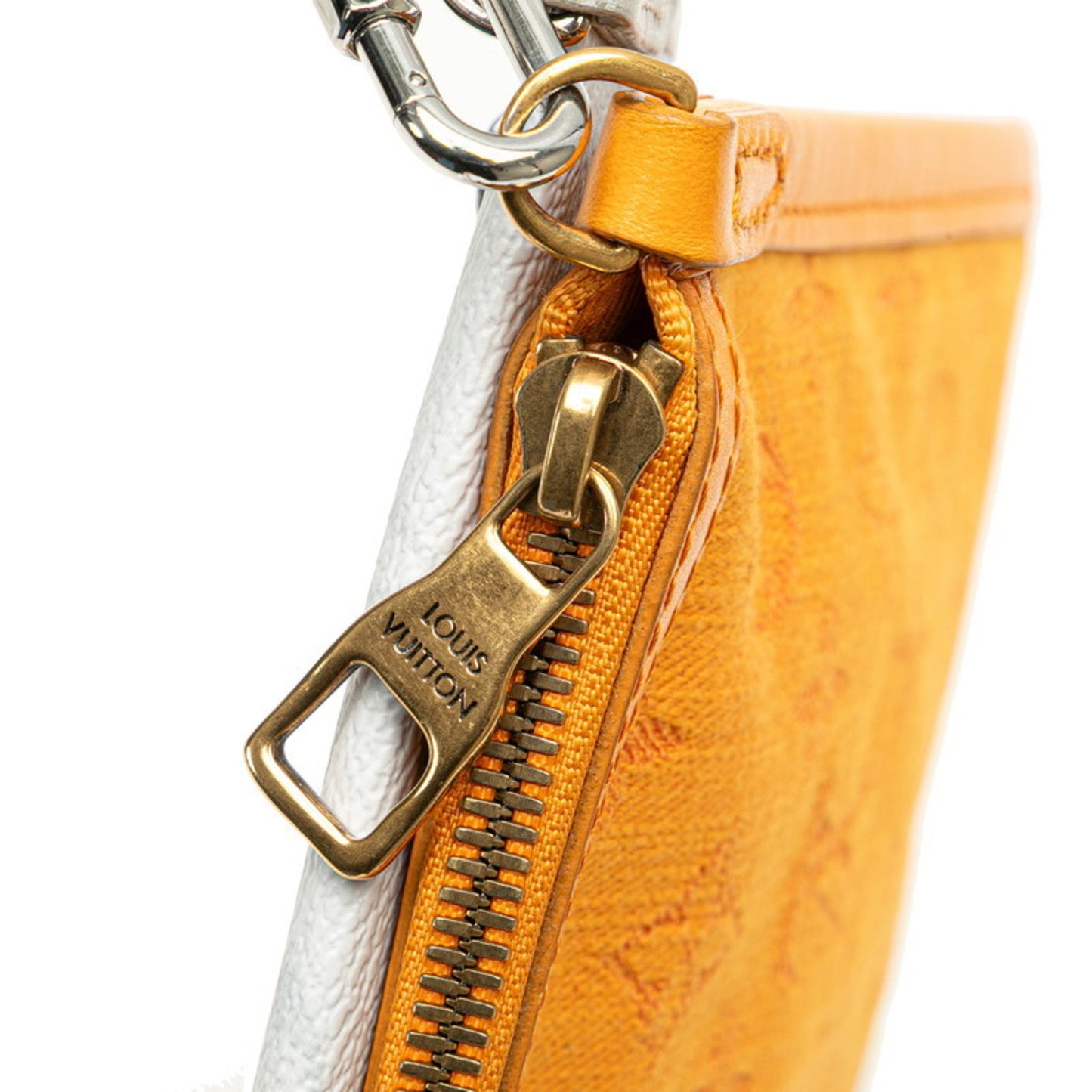 Louis Vuitton Monogram Flat Messenger Shoulder Bag M44640 Gray