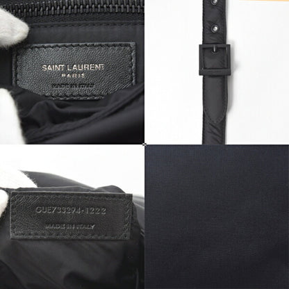 Saint Laurent Mini Shoulder Bag In Black Nylon For Men And Women