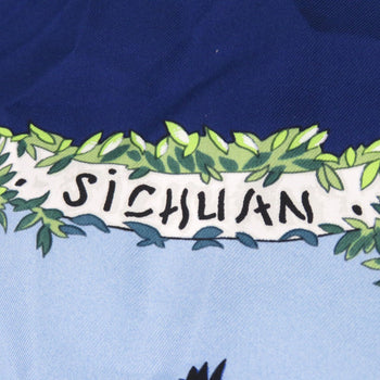 Hermes Herms Carr 90 Sichuan Silk Scarf