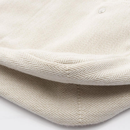 Hermes Herms Fourbee 25 Natural Fauve Pouch Bag In Toile Chevron