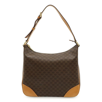 Celine Macadam Shoulder Bag In Pvc And Leather