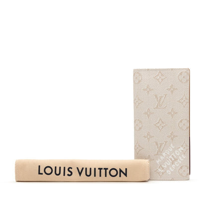 Louis Vuitton Monogram Heritage Portefeuille Brazza Long Wallet M15156 White