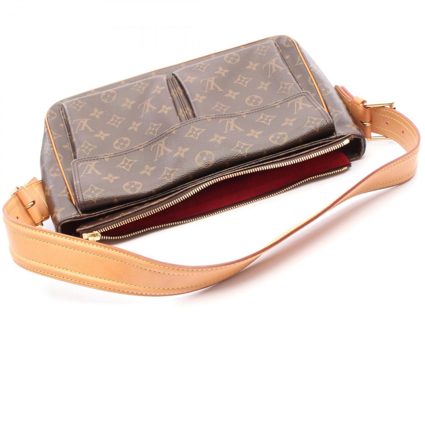 Louis Vuitton Viva Cite Gm Monogram Shoulder Bag Coated Canvas Leather