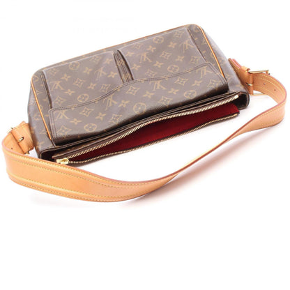 Louis Vuitton Viva Cite Gm Monogram Shoulder Bag Coated Canvas Leather