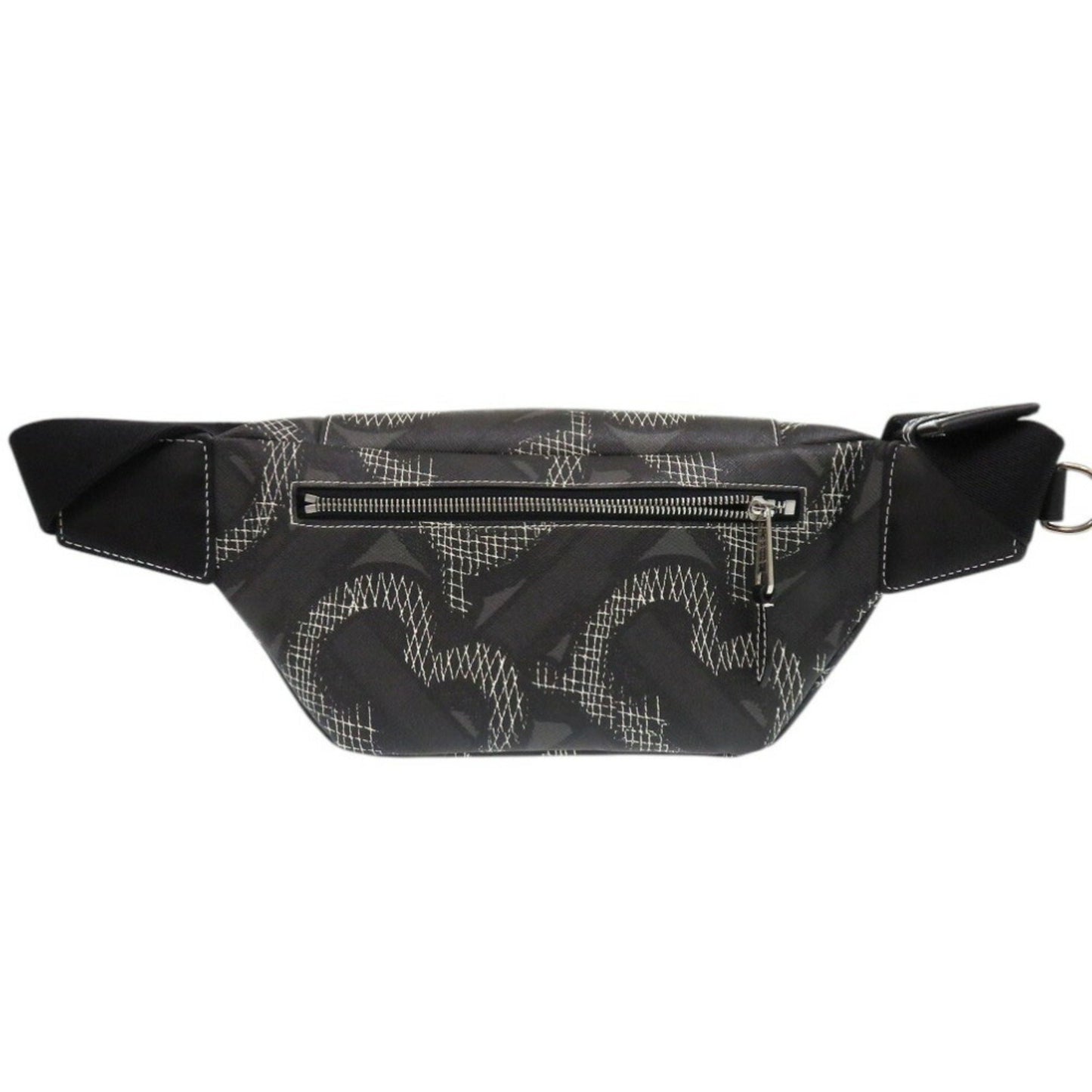 Burberry Tb Monogram Body Bag Waist Pvc Black 1380Burberry