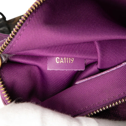 Louis Vuitton Monogram Flat Messenger Chain Shoulder Bag M44641 In Maroon