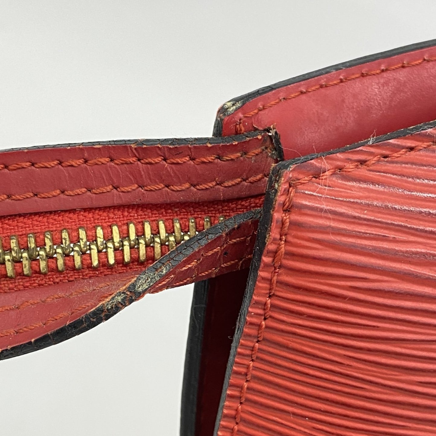 Louis Vuitton Epi Saint-Jacques Shoulder Bag M52267 Castilian Red