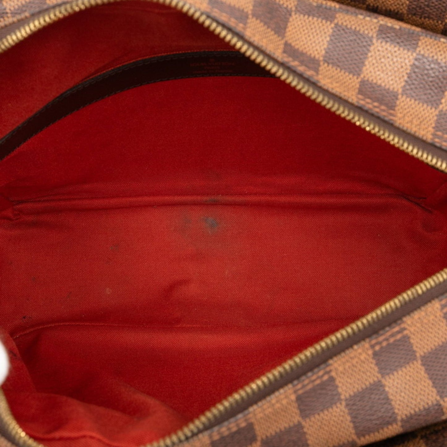 Louis Vuitton Damier Naviglio Shoulder Bag N45255 Brown Leather