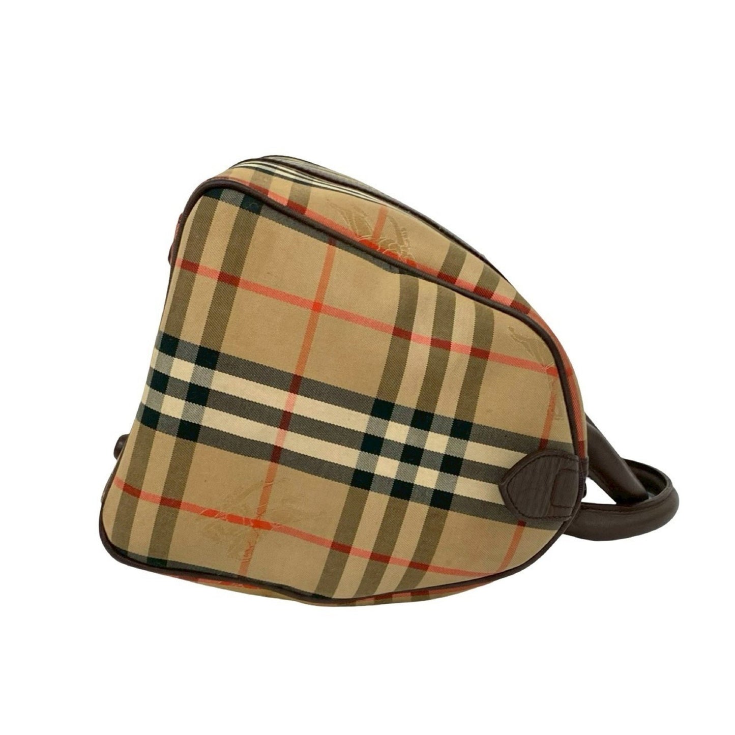 Burberry'S Nova Check Shadow Horse Logo Canvas And Leather Handbag