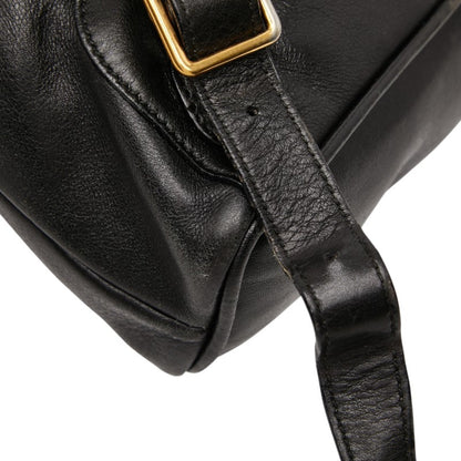 Gucci Bamboo Backpack 003 1705 0030 Black Suede Leather