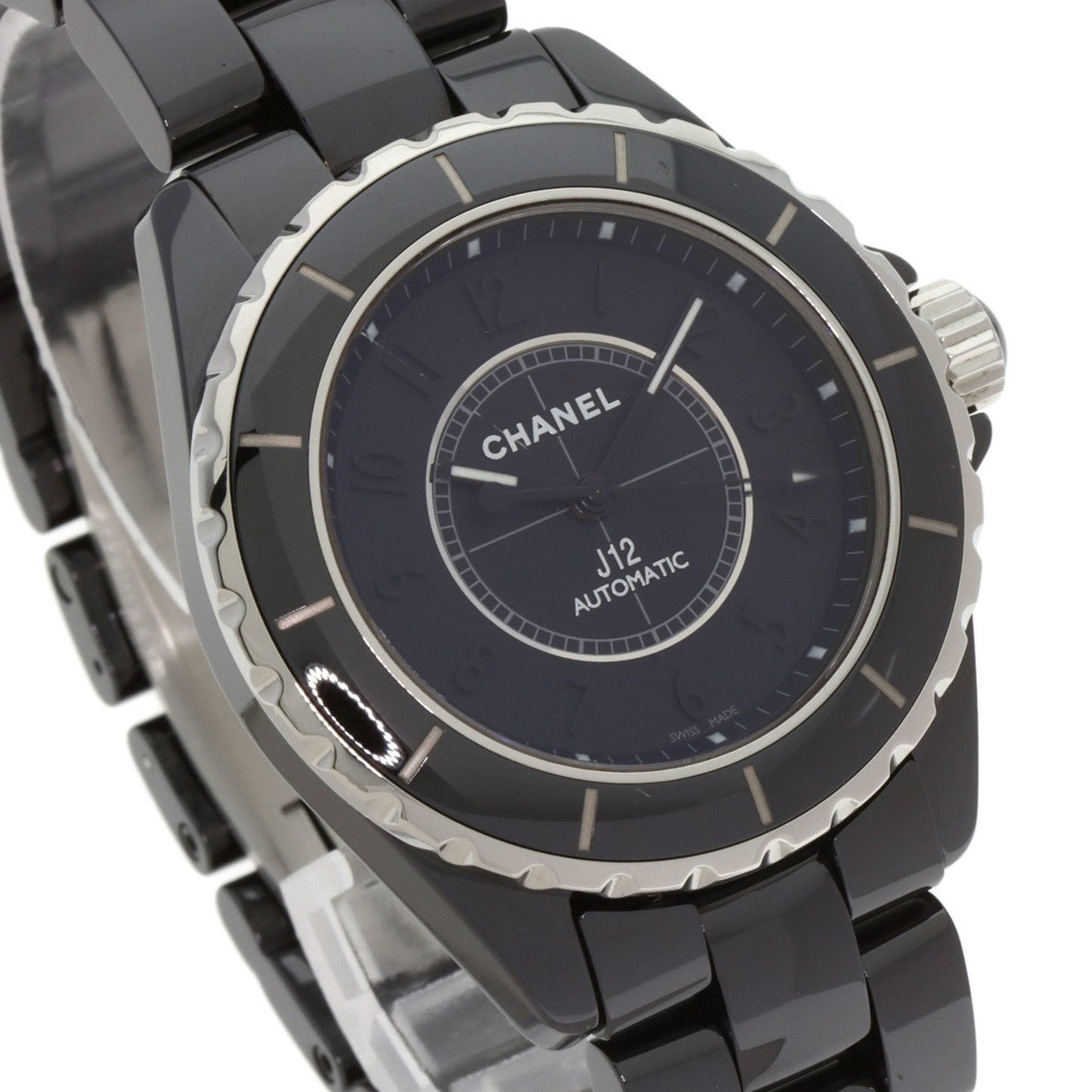 Chanel H3829 J12 38Mm Intense Black Ceramic Watch