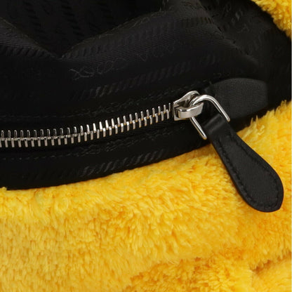 Prada Terry Tote Bag Pile 1Bg130 Yellow