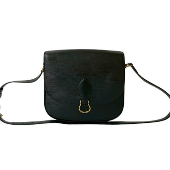 Louis Vuitton Vintage Saint-Cloud Epi Leather Shoulder Bag/Pochette/Sacoche Noir 27684
