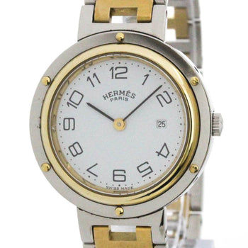 HERMES Clipper Gold Plated Steel Quartz