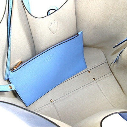 Tod'S T-Timeless Medium Tote Bag (Xbwtsba0300) In Light Blue Leather.