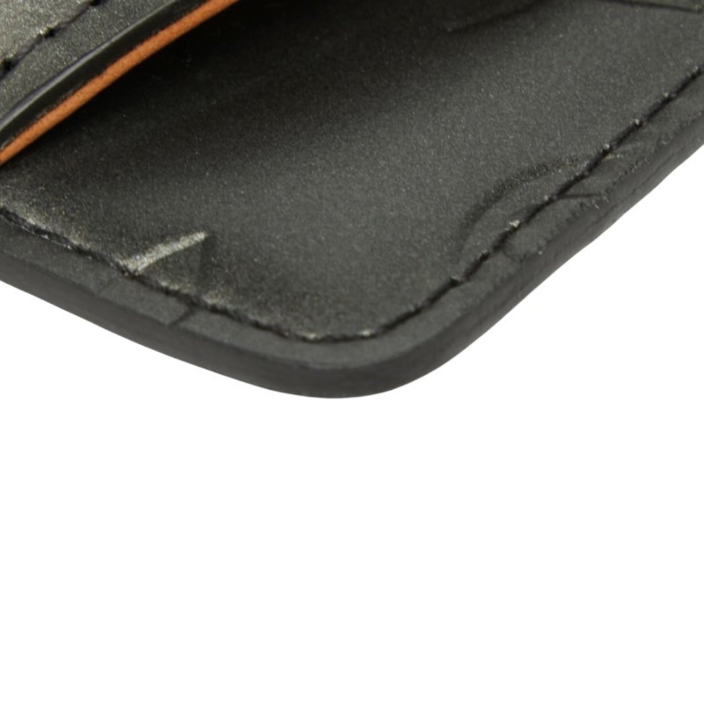 Louis Vuitton Monogram Matte Crochet Gm Key Case M65130 Black Leather