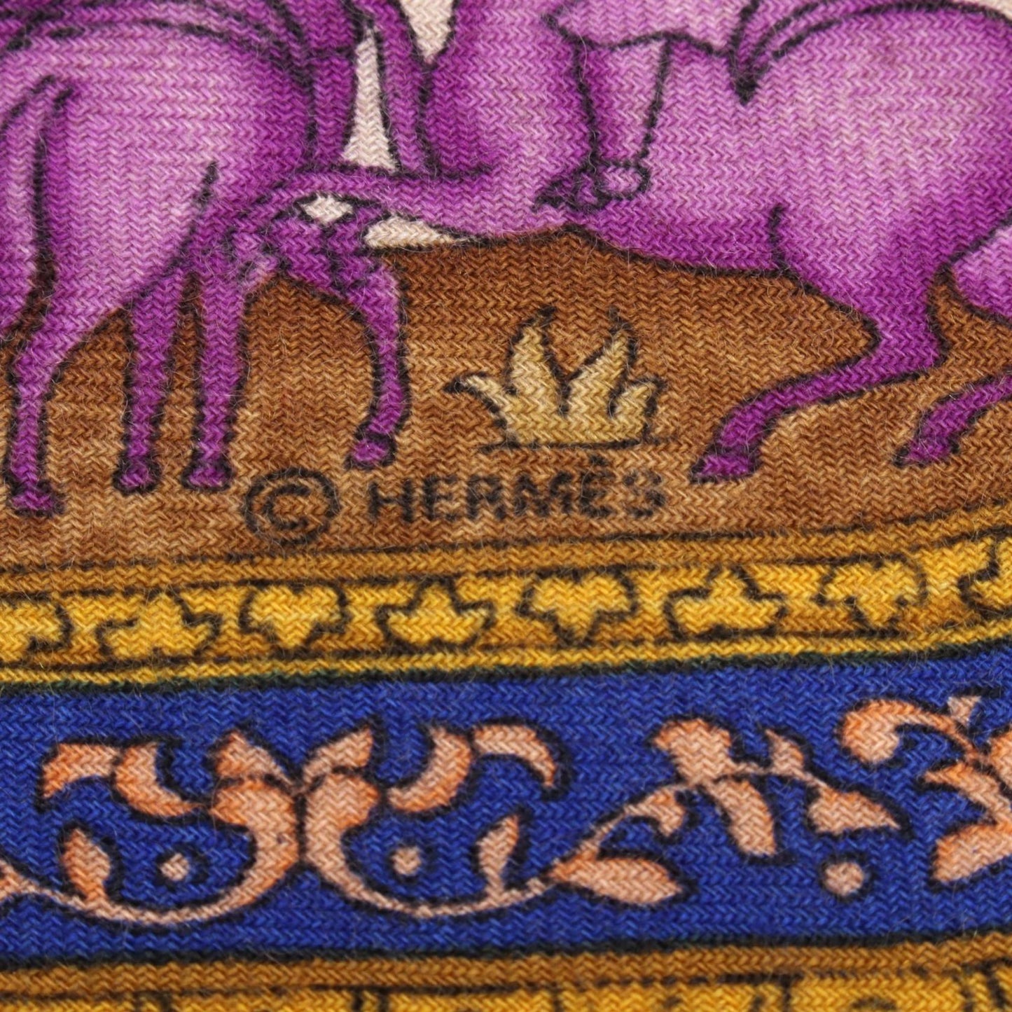 Hermes Herms Carr 90 Qalamdan Scarf
