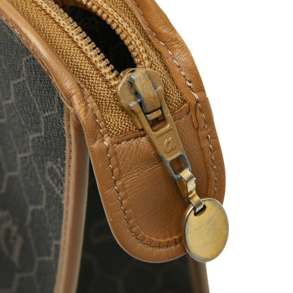 Christian Dior Dior Honeycomb Clutch Bag Black Brown Leather