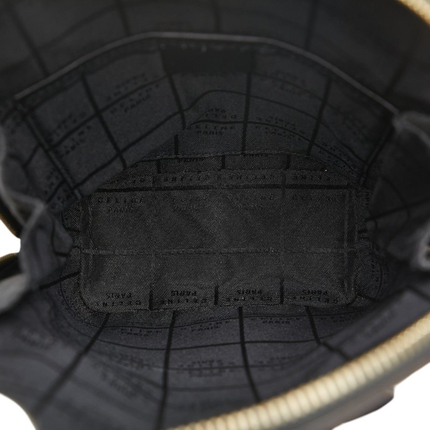 Celine Macadam Backpack Brown Black Patent Leather