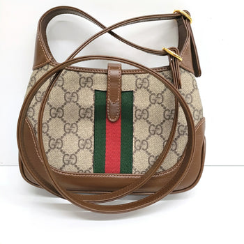 Gucci Gg Canvas Sherry Line Jackie 1961 Handbag (637092)
