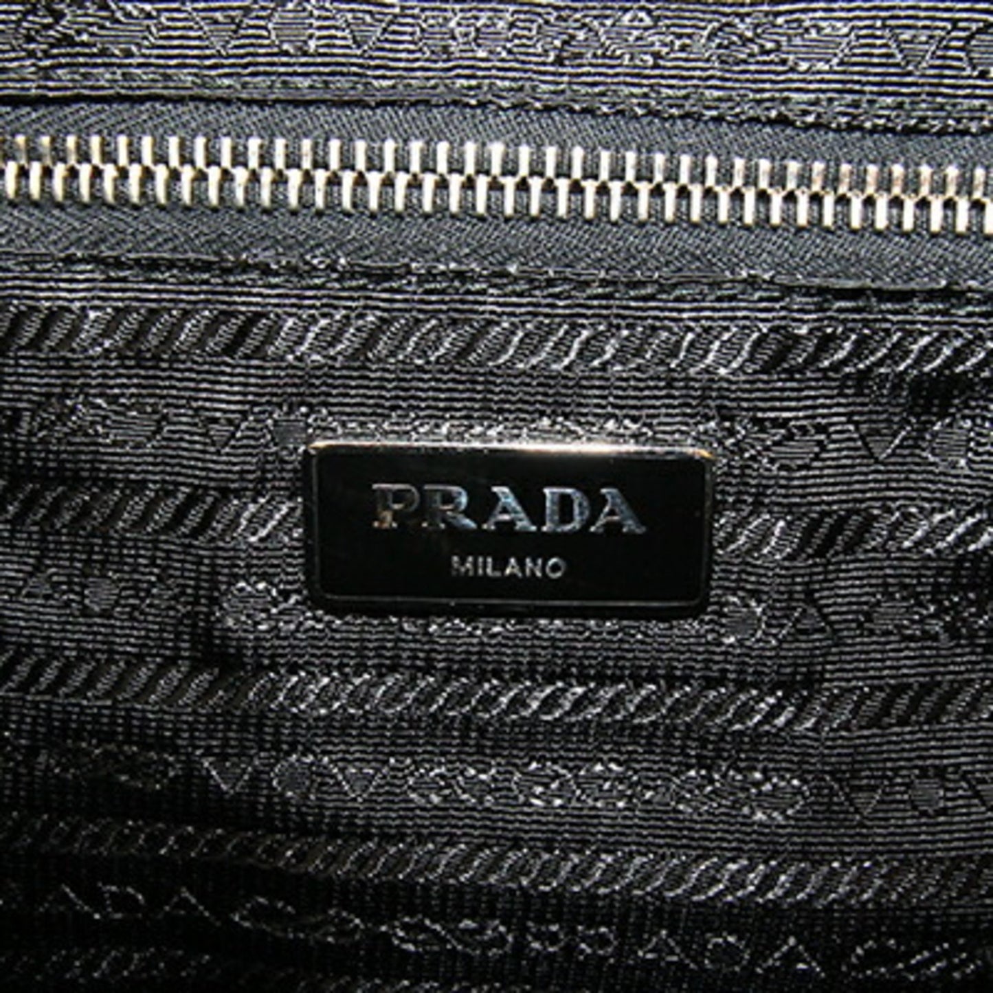 Prada Handbag Bn1057 Black Nylon Leather Shoulder Bag Hand Tote