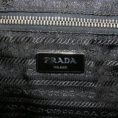Prada Handbag Bn1057 Black Nylon Leather Shoulder Bag Hand Tote