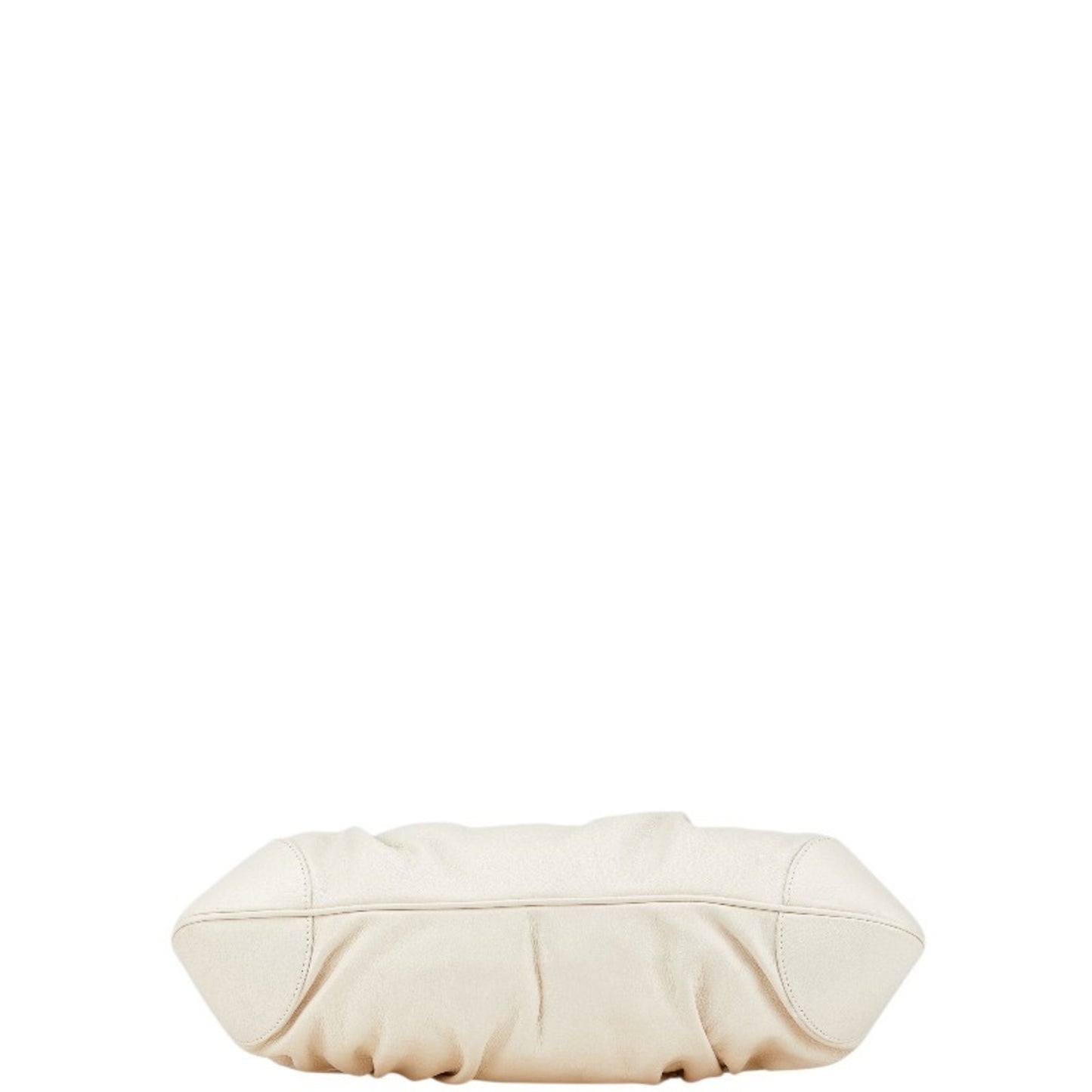 Salvatore Ferragamo Gancini Handbag Au-21 6317 White Leather