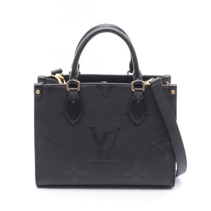 Louis Vuitton On The Go Pm Handbag In Monogram Empreinte Leather