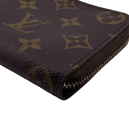 Louis Vuitton Wallet M60067 Zippy Coin Purse Round Compact Monogram Brown