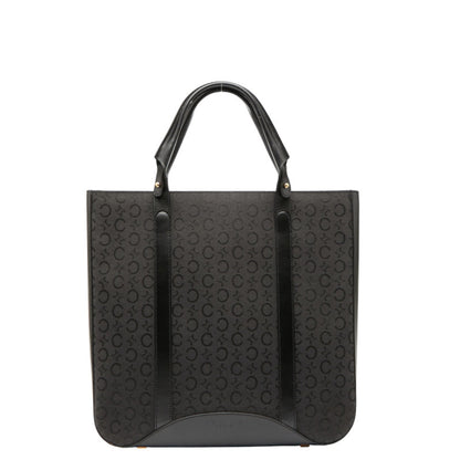Celine C Macadam Handbag Tote Bag In Black Canvas