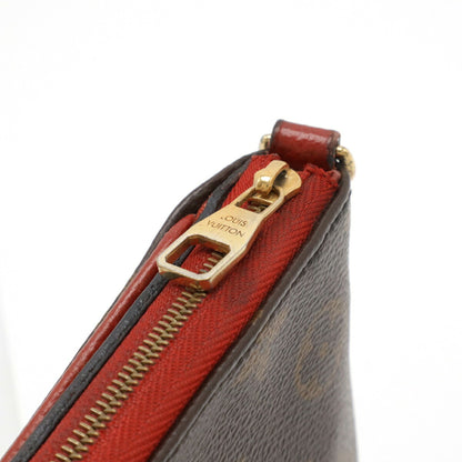 Louis Vuitton Louis Vuitton Monogram Pallas Clutch Shoulder Bag Chain Cerise Red M41638