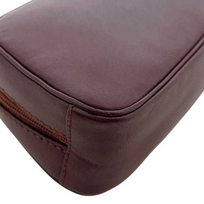 Cartier Mini Pouch Ec-24379 Bordeaux Must Leather