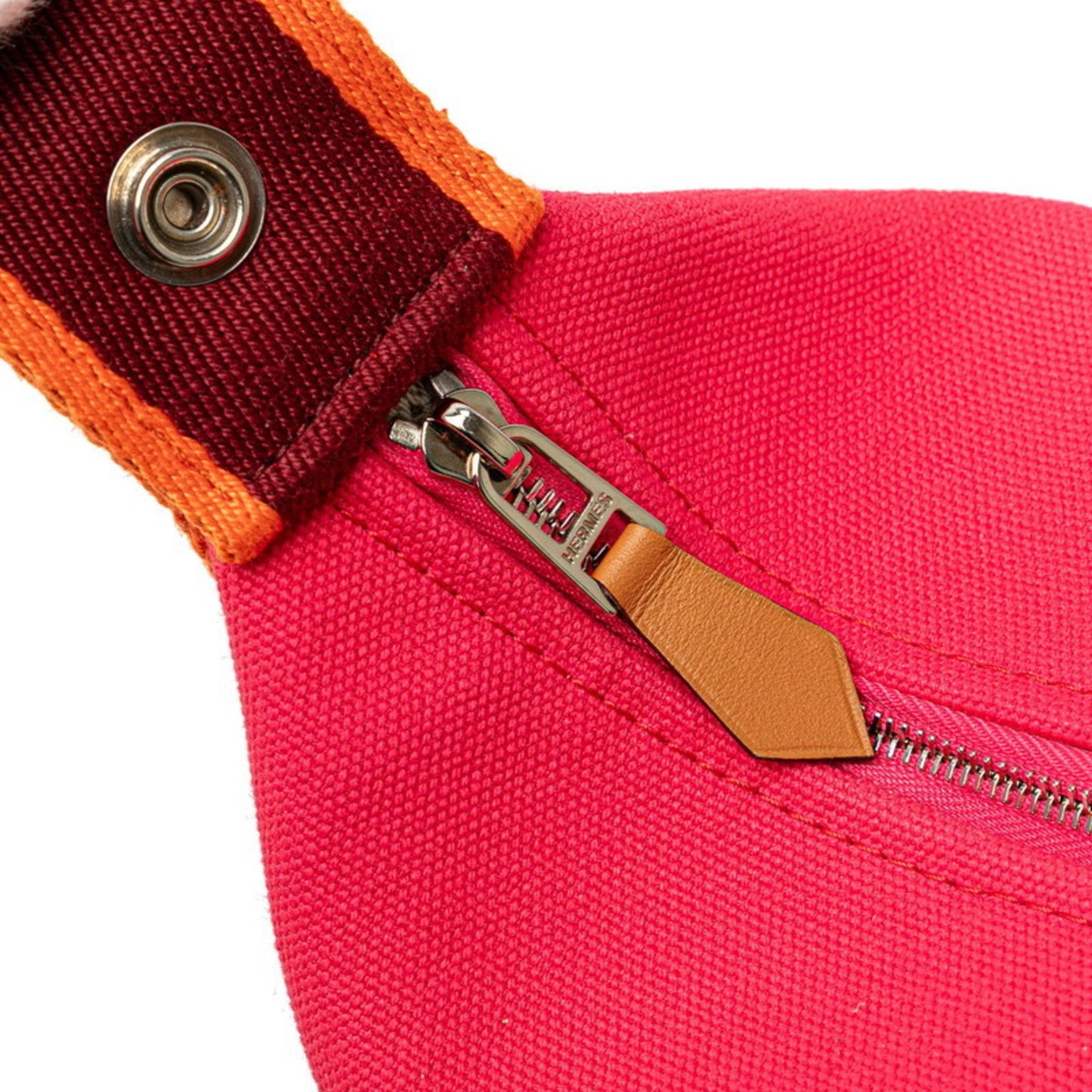 Herms Bride A Black Pm Handbag Pouch Hibiscus Pink Toile H