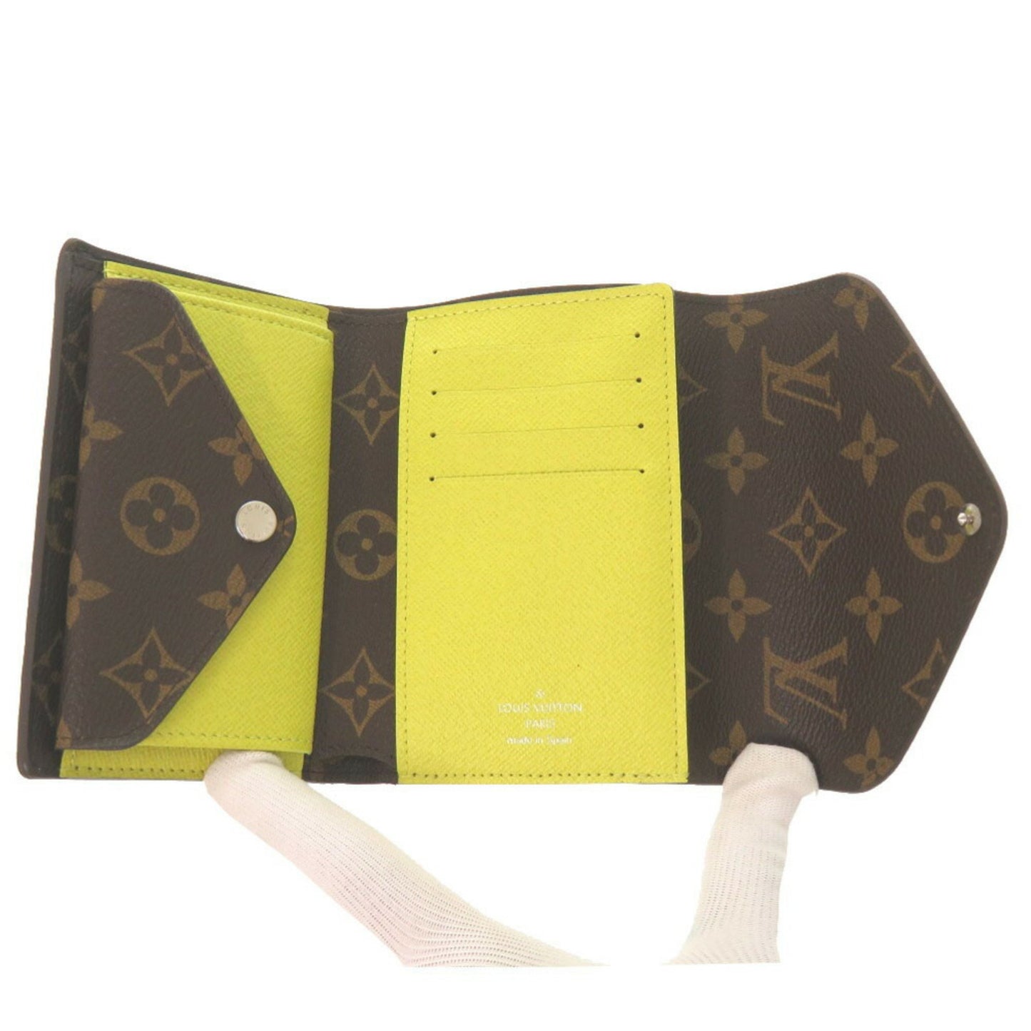 Like New Louis Vuitton Portefeuille Marie-Lou Compact Monogram Epi Leather Tri-Fold Wallet M40627