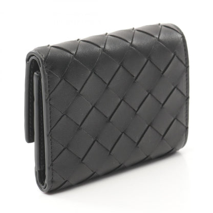 Bottega Veneta Intrecciato Tri-Fold Wallet Leather