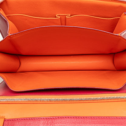 Celine Classic Box Medium Crossbody Shoulder Bag In Pink Leather