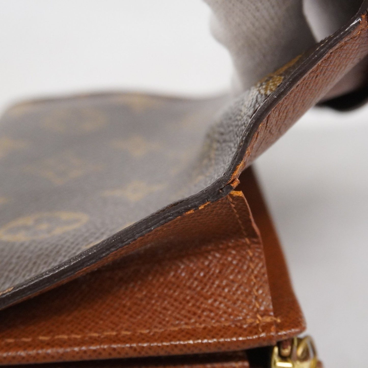 Louis Vuitton Monogram Porte Monnaie-Vieux-Tresor Wallet M61730 Brown