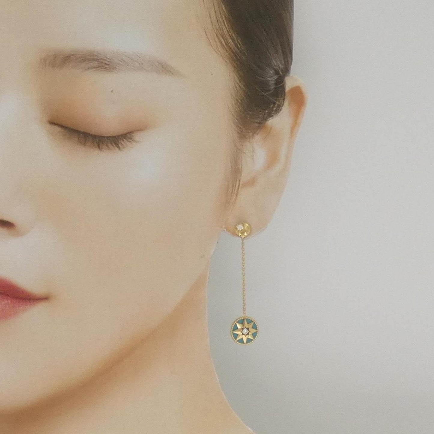 Christian Dior Rose Des Vents Earrings