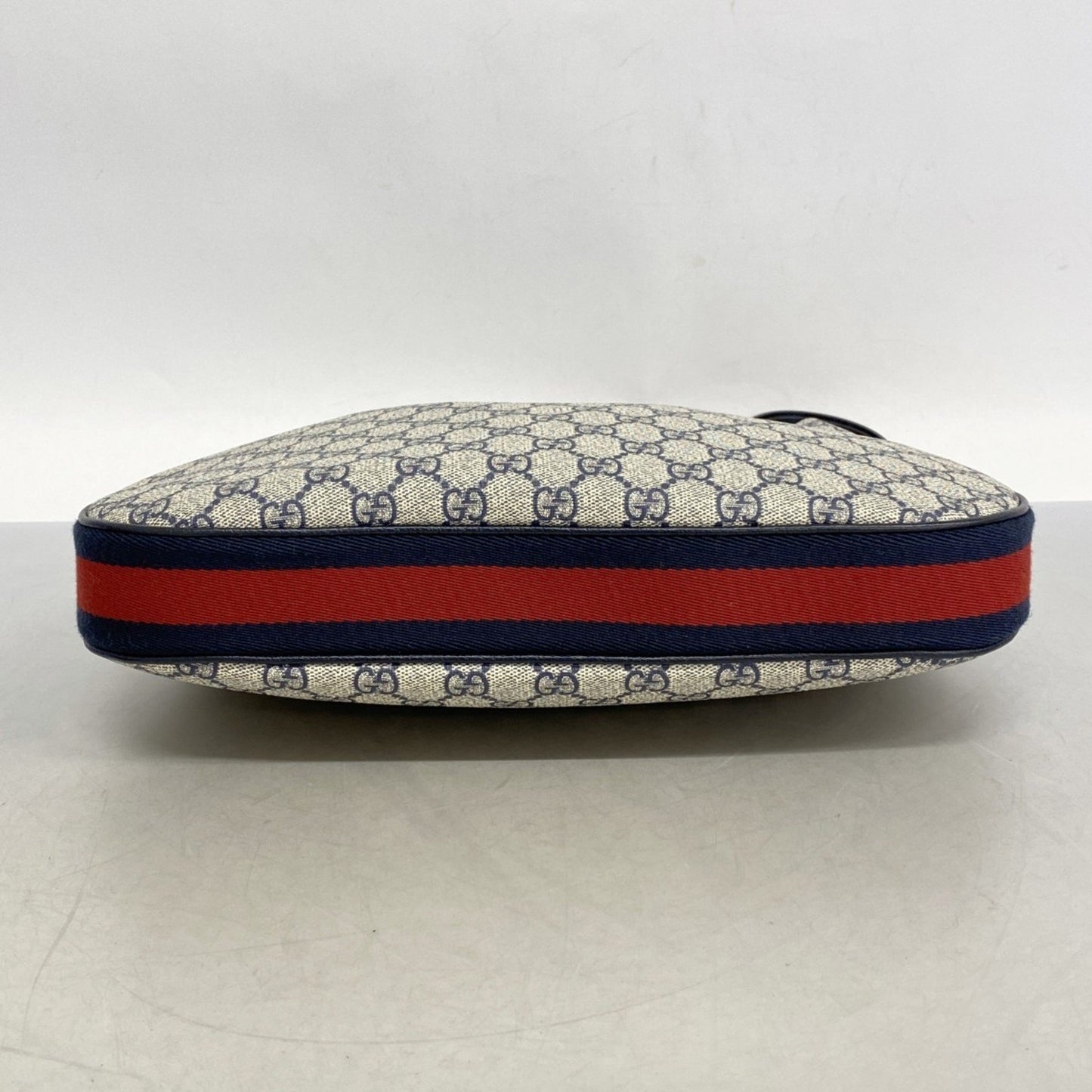 Gucci Gg Supreme Sherry Line Shoulder Bag 702823 Navy