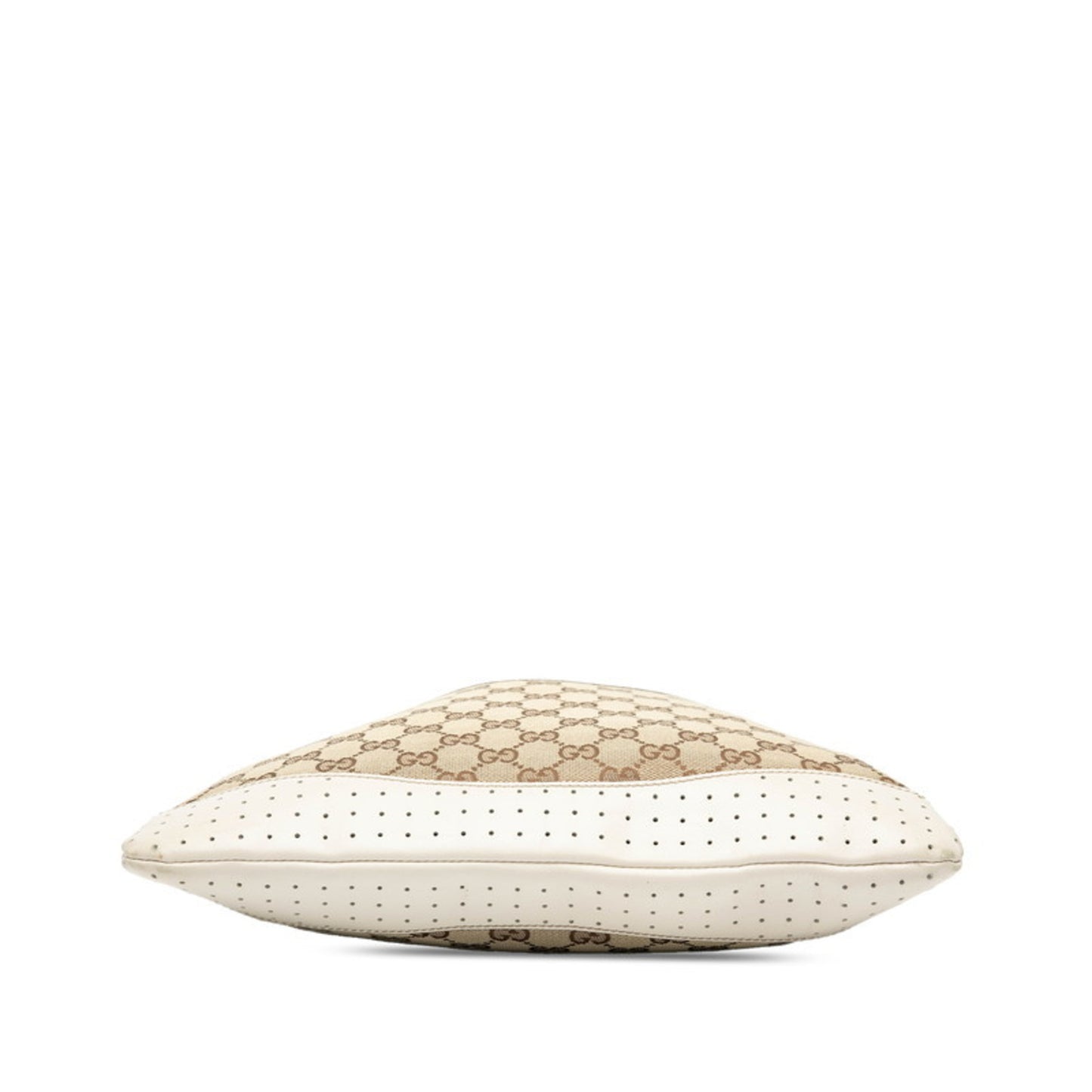 Gucci Gg Canvas Shoulder Bag 145857 Beige Ivory Leather