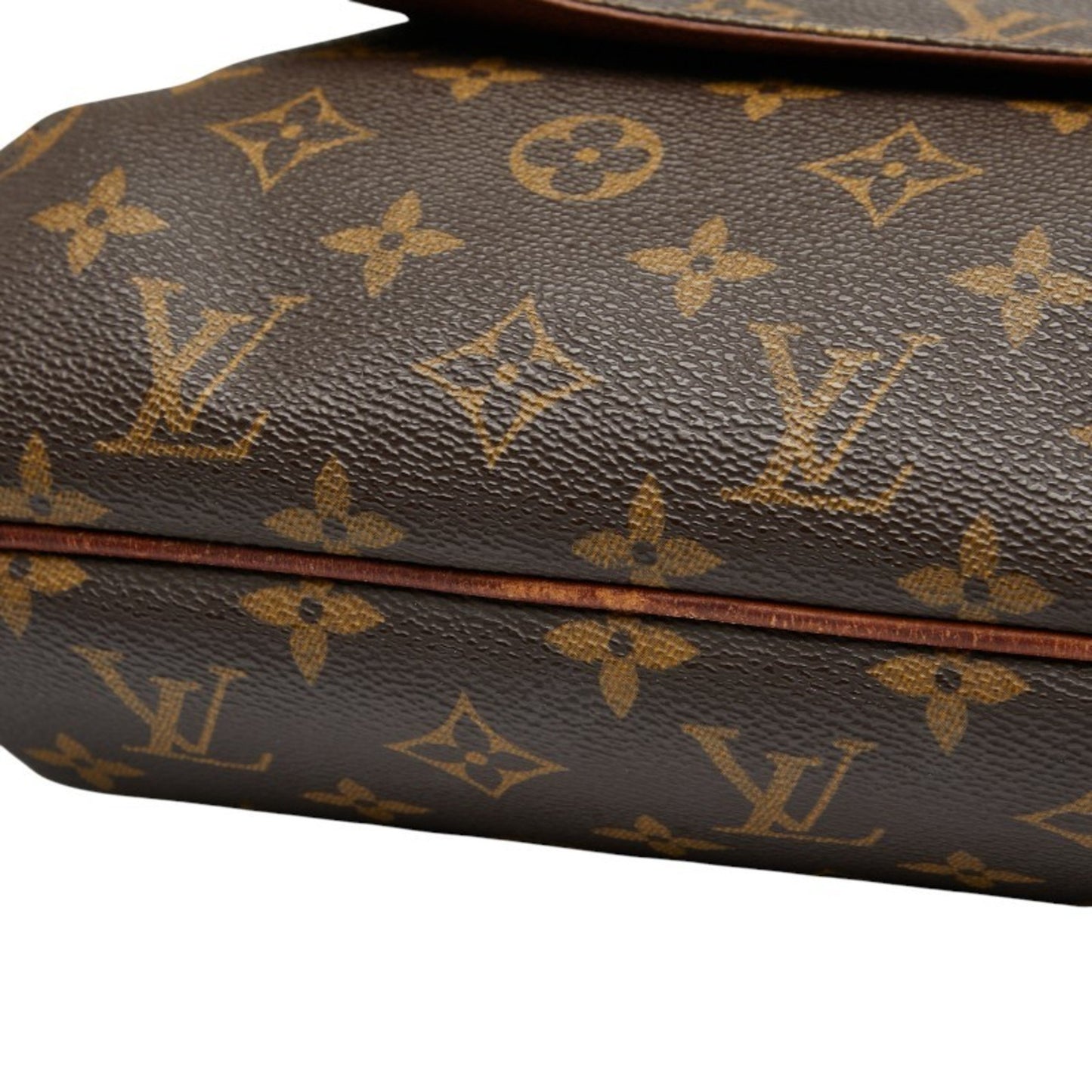 Louis Vuitton Monogram Musette Crossbody Shoulder Bag M51256 Brown Leather
