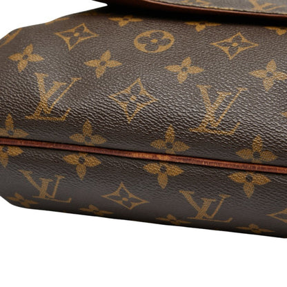 Louis Vuitton Monogram Musette Crossbody Shoulder Bag M51256 Brown Leather