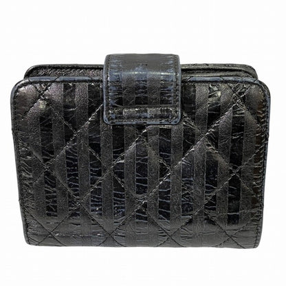 Chanel 2.55 Black Leather Wallet Bi-Fold