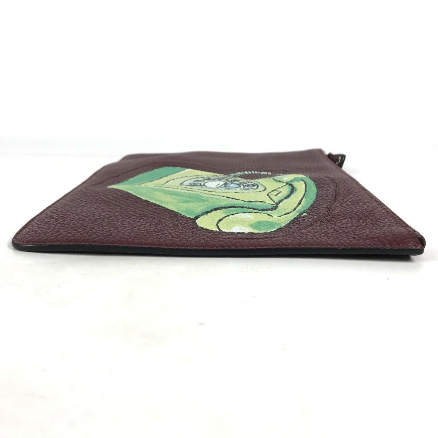 Fendi 7N0078 Pouch Pouch Cluch Bag Clutch Bag Brownbased