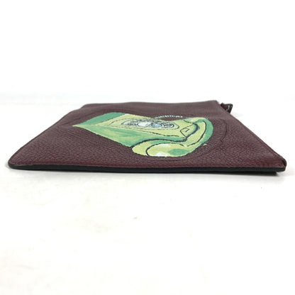 Fendi 7N0078 Pouch Pouch Cluch Bag Clutch Bag Brownbased